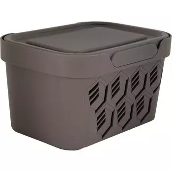 Ящик Deluxe 18.9х13.2х11 см, полипропилен, цвет коричневый