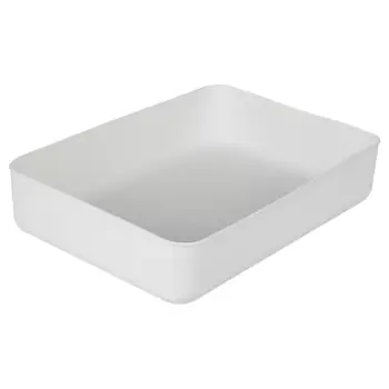 Ящик для хранения 35.3x7.8x25.5 см пластик цвет белый