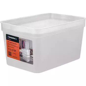 Ящик для хранения Trendy 21.1x14.1x11 см 2.3 л полипропилен белый