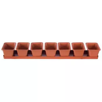 Ящик для рассады 7 секций, с поддоном