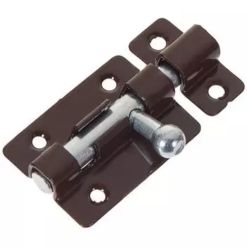 Задвижка прямоугольная Левша ШП-40 60x30 мм цинк/сталь цвет коричневый