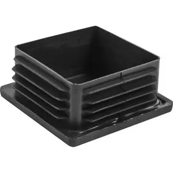 Заглушка 80x80 мм внутренняя черная 2 шт.