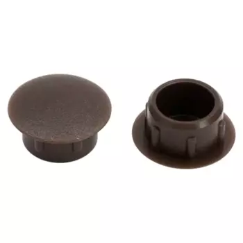 Заглушка декоративная 10 мм цвет коричневый 30 шт.