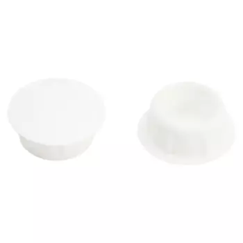 Заглушка декоративная 12 мм цвет белый матовый 30 шт.