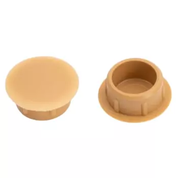 Заглушка декоративная 12 мм цвет бежевый 30 шт.