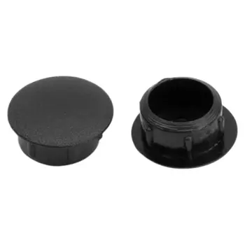 Заглушка декоративная 12 мм цвет черный матовый 30 шт.