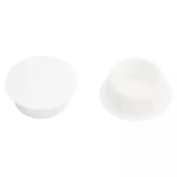 Заглушка декоративная 14 мм цвет белый матовый 20 шт.