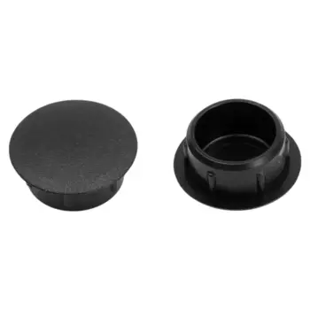 Заглушка декоративная 14 мм цвет черный матовый 20 шт.