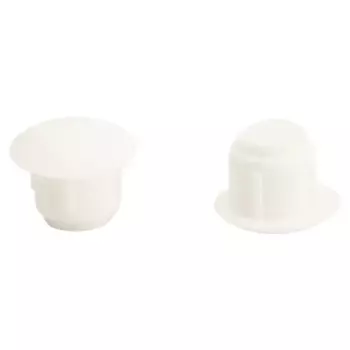 Заглушка декоративная 5 мм цвет белый матовый 50 шт.