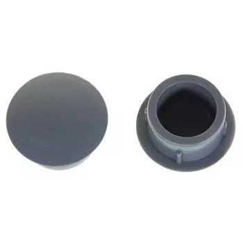 Заглушка для дверных коробок 14 мм полиэтилен цвет серый, 20 шт.