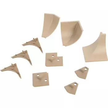 Заглушка для плинтуса ПВХ цвет коричневый 6 шт