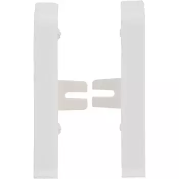 Заглушка для плинтуса левая и правая «Белый Глянцевый», высота 80 мм, 2 шт.