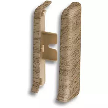 Заглушка для плинтуса левая и правая "Дуб Вояж", высота 80 мм, 2 шт.