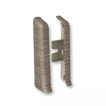 Заглушка для плинтуса левая и правая «Дуб галион», высота 80 мм