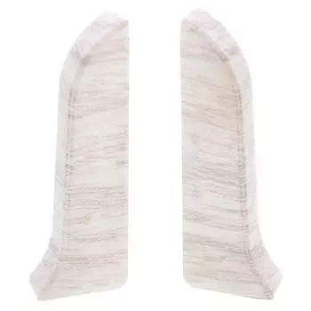 Заглушка для плинтуса левая и правая «Дуб Веронский», высота 65 мм, 2 шт.