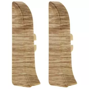 Заглушка для плинтуса левая и правая «Прато» 65 мм 2 шт.