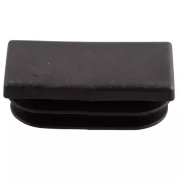 Заглушка для трубы 20x40 мм пластик, цвет черный