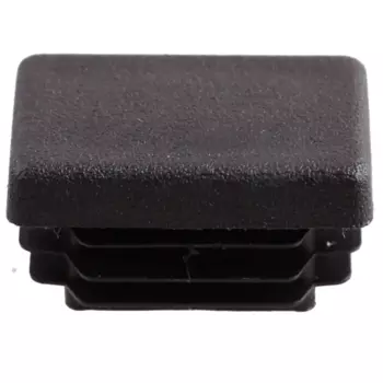 Заглушка для трубы 30x20 мм пластик, цвет черный