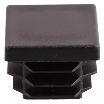 Заглушка для трубы 30x30 мм пластик, цвет черный