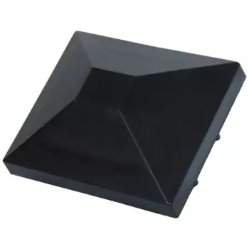 Заглушка для трубы 52x63 мм пластик чёрный