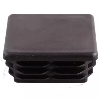 Заглушка для трубы 60x60 мм пластик цвет черный