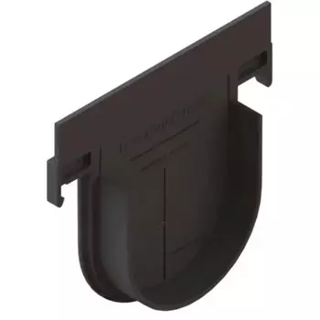 Заглушка дренажного канала Standartpark 10.16.17 63010-М к лотку 8000-М 156x30x148 мм цвет черный