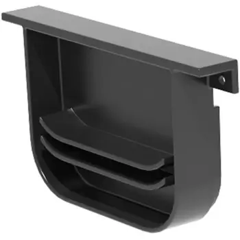 Переходник для лотка на дождеприемник Gidrolica 27х146х83 мм цвет черный