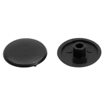 Заглушка на конфирмат 12 мм цвет черный матовый 50 шт.