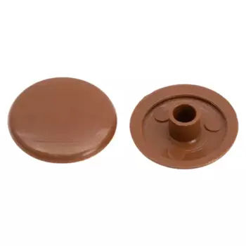 Заглушка на конфирмат 12 мм цвет коричневый 50 шт.