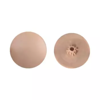 Заглушка на конфирмат 7x12 мм цвет бежевый 50 шт.
