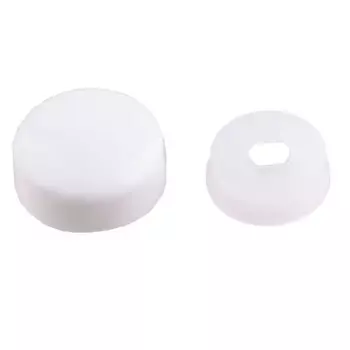 Заглушка на шуруп 12 мм цвет белый 4 шт.