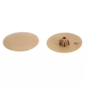 Заглушка на шуруп 12 мм цвет бежевый 50 шт.