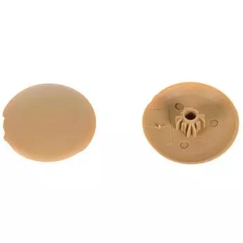 Заглушка на шуруп-стяжку Hex 5 мм полиэтилен цвет бук, 40 шт.