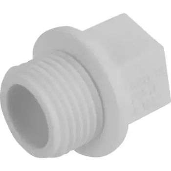 Заглушка Политэк 1/2" наружная резьба полипропилен