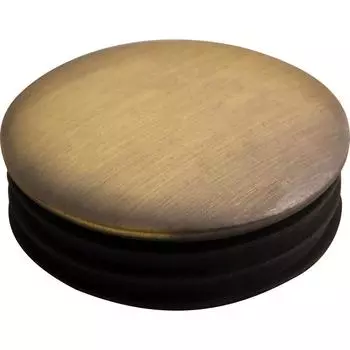 Заглушка с пластиком, бронза