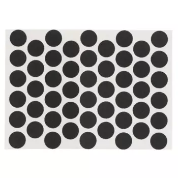 Заглушка самоклеящаяся 14 мм цвет черный матовый 50 шт.