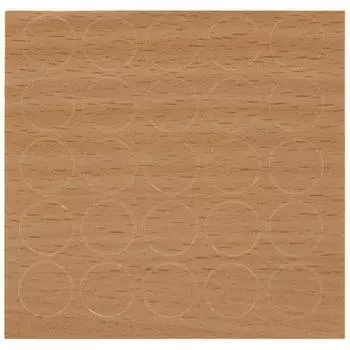 Заглушка самоклеящаяся 14 мм меламин цвет бук, 25 шт.