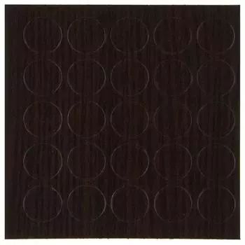 Заглушка самоклеящаяся 14 мм меламин цвет венге, 25 шт.