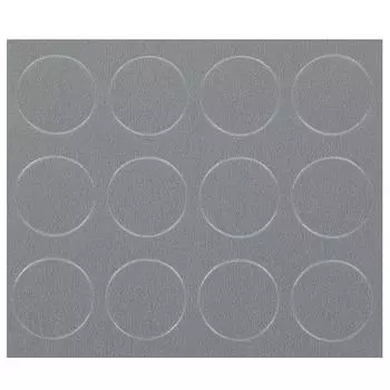 Заглушка самоклеящаяся 18 мм меламин цвет алюминий, 21 шт.