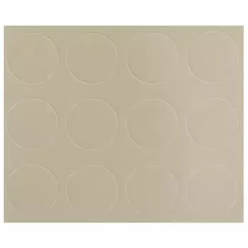 Заглушка самоклеящаяся 18 мм меламин цвет крем, 21 шт.