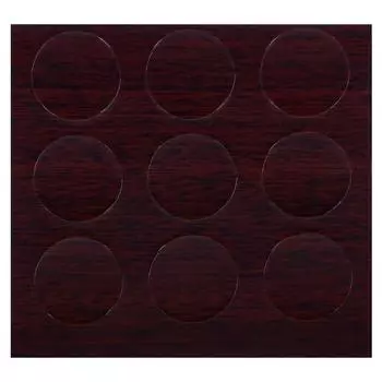 Заглушка самоклеящаяся 18 мм меламин цвет махагон, 21 шт.