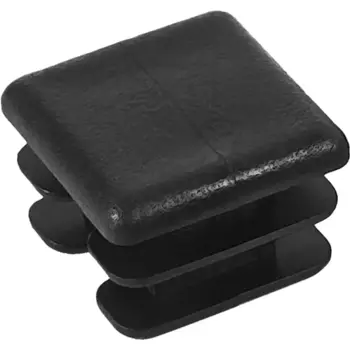 Заглушка универсальная 25x25 мм полипропилен черный, 4 шт.