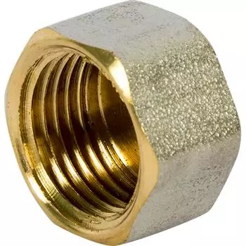 Заглушка внутренняя резьба 1/2" никелерованная латунь