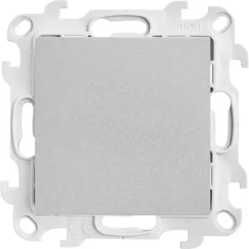 Заглушка встраиваемая Simon 24 без заземления цвет алюминий