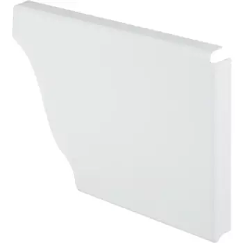 Заглушка желоба правая 120x86 цвет белый