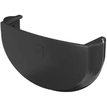 Заглушка желоба ПВХ Технониколь Оптима 29 мм 120 мм цвет черный