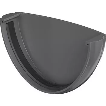 Заглушка желоба Verat цвет серый