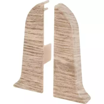 Заглушки для плинтуса «Дуб Деревенский», высота 62 мм, 2 шт.