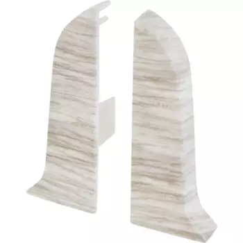 Заглушки для плинтуса «Дуб Рейкьявик», высота 62 мм, 2 шт.