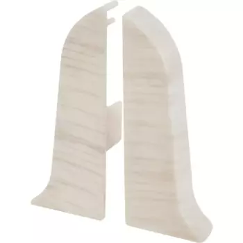 Заглушки для плинтуса «Дуб Силк», высота 62 мм, 2 шт.